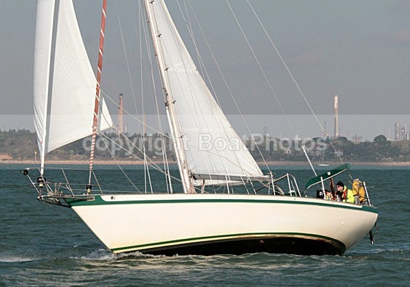 Sailing boat at sea