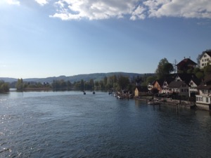 View of the Rhein from the bridge at Stein am Rhein