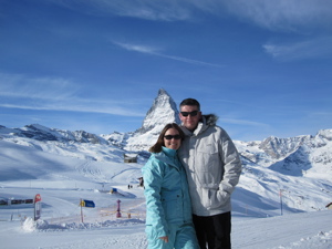 Marcus & Wendy, with Matterhorn and Chapel in background