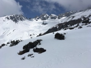 View of Skiroute 44 from chair lift