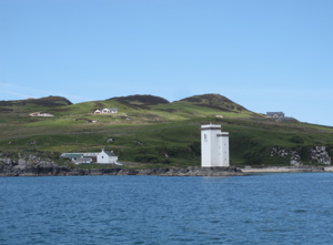 Port Ellen Lighthouse, photo from boat