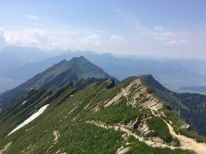 View along the ridgeline of Speer