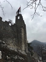 Baden Castle under grey skies