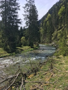 Loisach river, fishing for trout.