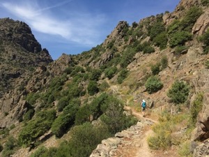 Path leading through rocky terrain