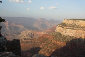 View over Grand Canyon at sunset