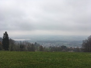 View under the clouds over the Zurisee