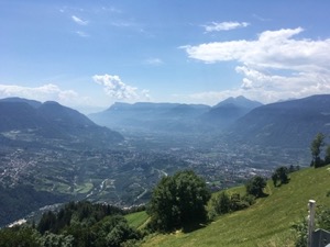 Looking down the Passier valley, from the hillside.