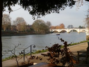 View of Richmond Bridge, from Steins Restaurant