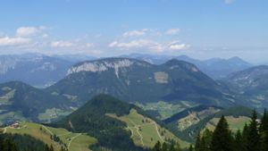 View over the mountains from the Salve Hohe