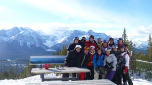 The gang in Lake Lousie