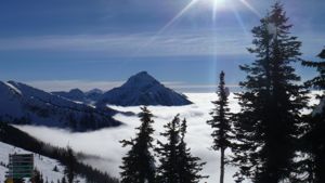 View from the top of the peak at Revelstone