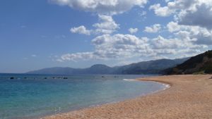 View south from Cala Gonone Beach