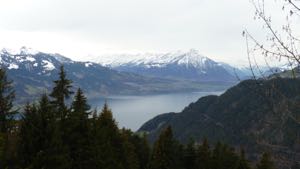 View over the lake from Harder Klum