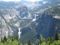 View down onto Nevada and Vernal Falls